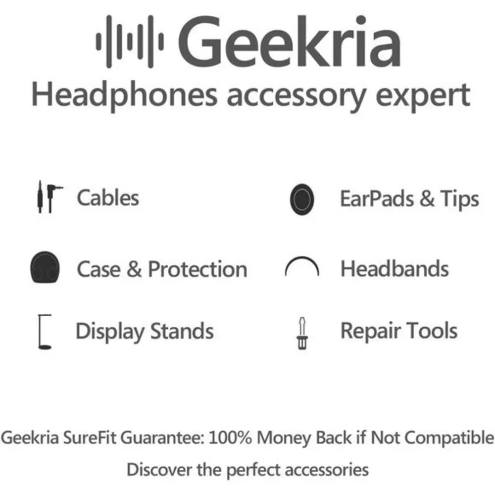 Black‎ Geekria Shield Headphone Case Compatible with JBL Tune with Cable Storage